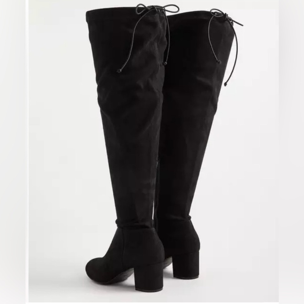 Torrid Black Suede Over-the-Knee Boots